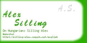 alex silling business card